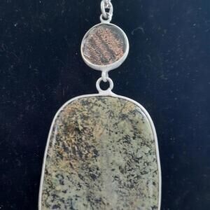 African Turquoise Semi-Precious Pendant Necklace [COPY]